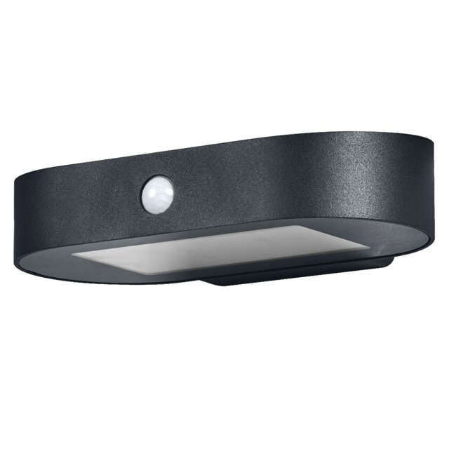 Osram ENDURA Style Small Solar Wall Light Sensor 3000K Black