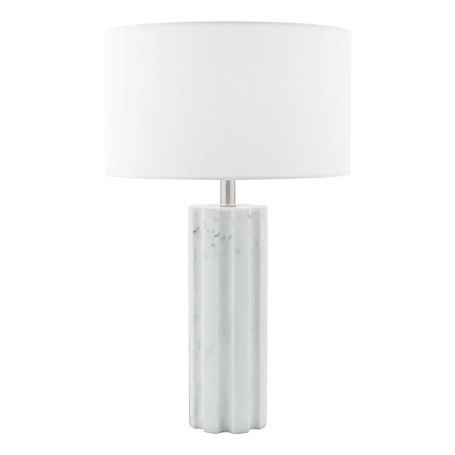 Erebus Table Lamp Marble Effect With Shade