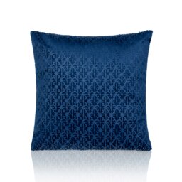 Textured Velvet 45cm x 45cm Navy Cushion Set of 4 Blue 45cm x 45cm x 10cm 4