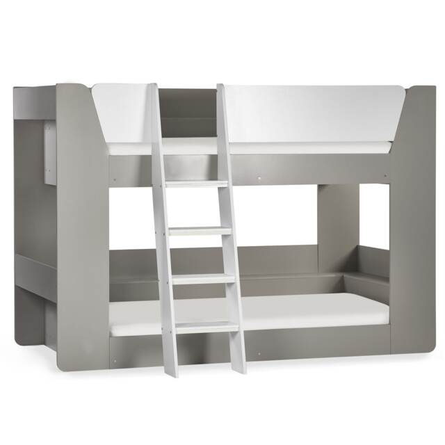 Cobaltwood Bunk Bed Taupe & White - Single (90cm)