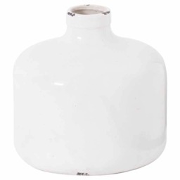 Garda Glazed Eve Vase - Ceramic - L29 x W29 x H29 cm - White White