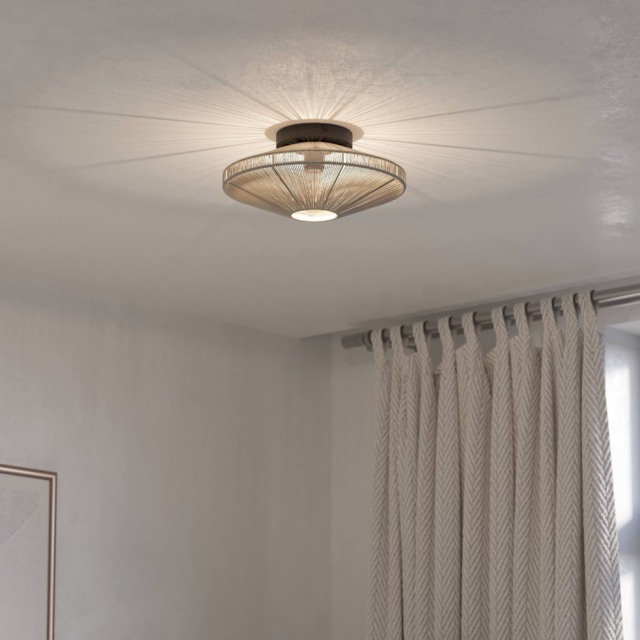 EGLO Midsumer Timeless Fabric & Steel Ceiling Light