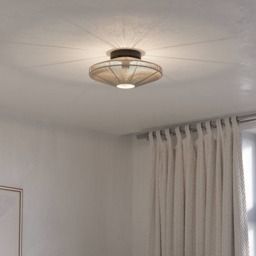 EGLO Midsumer Timeless Fabric & Steel Ceiling Light