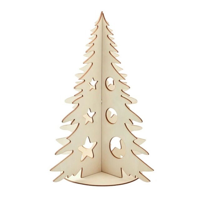 MidOcean Tree And Paint Wooden Christmas Tree - Wood - One Size Brown 1