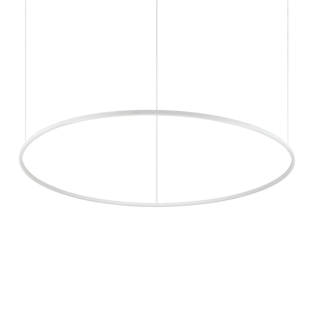 Oracle Slim 150cm Non Dim 3000K Round Integrated Led Pendant Ceiling Light White