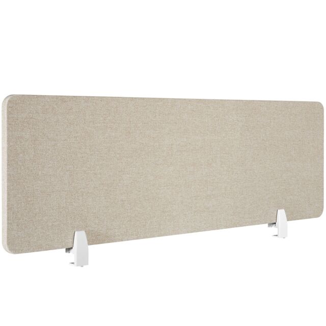 Desk Partition Noisy - Sound-absorbing Cream beige 160 x 40 cm 1