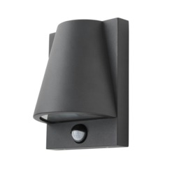 BHS Wilbur Outdoor Wall Light with Sensor, Grey