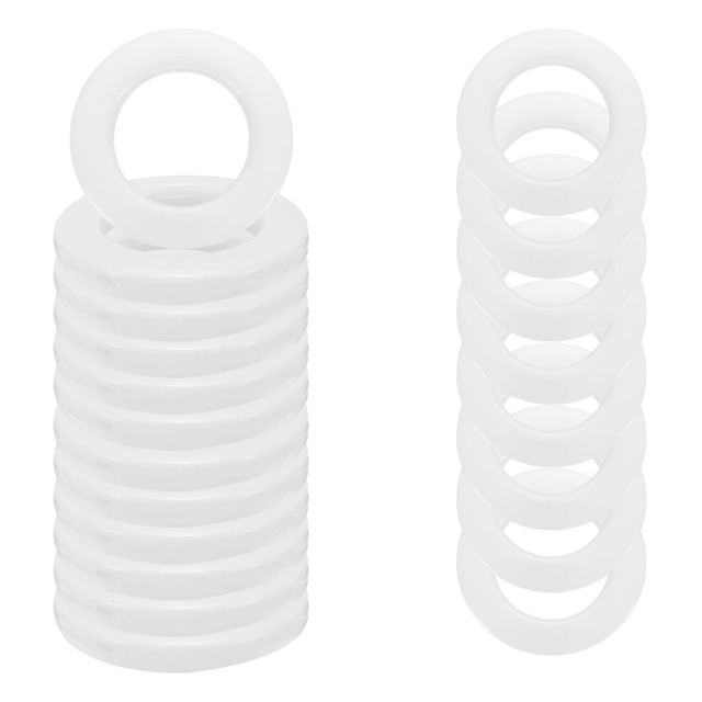 42mm Curtain Eyelets Plastic Round Grommet Rings Clips - 10pcs