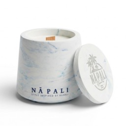 Na Pali Coconut, Pink Grapefruit , Pineapple and Vanilla Scented Candle in Stone Jar