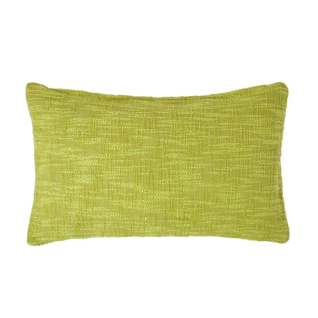 Homescapes Nirvana Cotton Green Rectangular Cushion Cover - 30 x 50 cm Green Green 30 x 50 cm