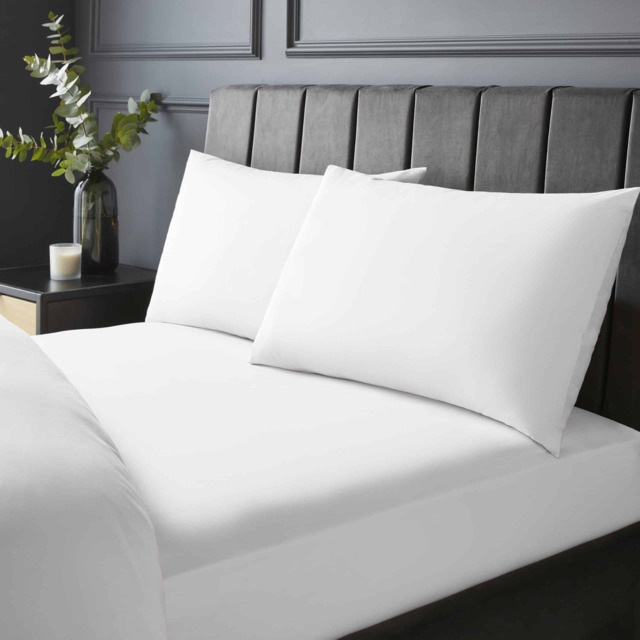 Silentnight Pure Cotton Fitted Sheet, White