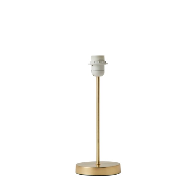 ValueLights Charlie Brushed Gold Table Lamp Base Only Gold