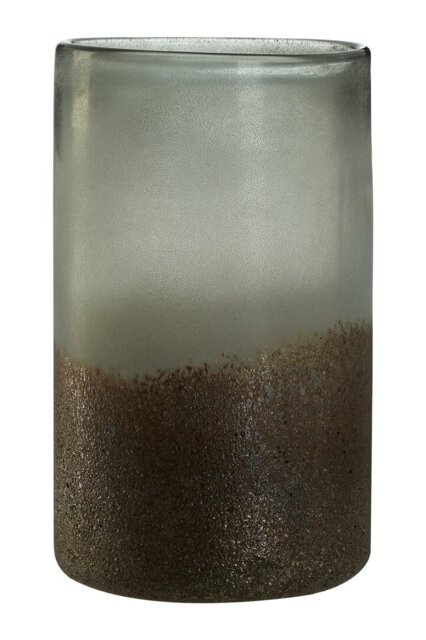 Chiara Medium Grey Sand Effect Vase Grey Grey