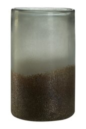 Chiara Medium Grey Sand Effect Vase Grey Grey