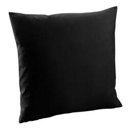 Westford Mill Fairtrade Cotton Canvas Cushion Cover - Black - M
