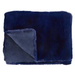 Lamina Navy Blue Throw