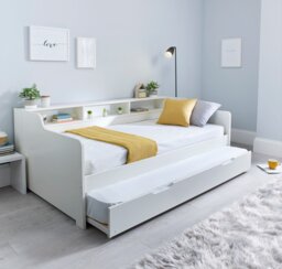 Tyler White Guest Bed And Trundle