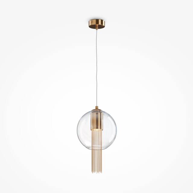 Maytoni Flusso I Modern Slim Pendant Ceiling Light Bronze GU10