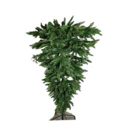 6ft (1.8m) Upside-Down Green Christmas Tree with 903 Tips
