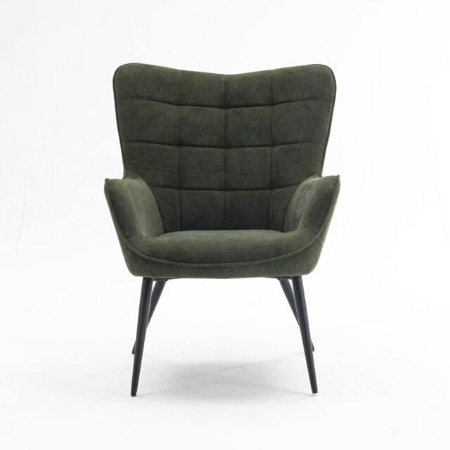 Vera Velvet Occasional Living Room Modern Accent Chair (Green)