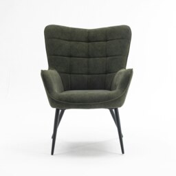 Vera Velvet Occasional Living Room Modern Accent Chair (Green)