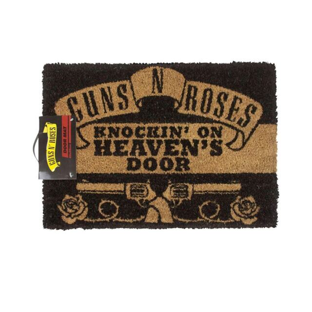 Guns N Roses Official Knockin On Heavens Door Door Mat - Brown/Black - One Size