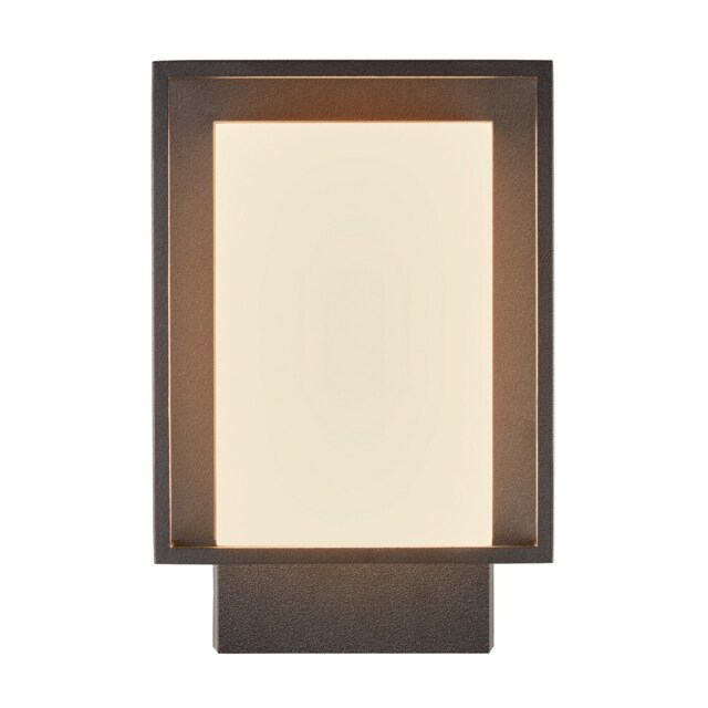 Nordlux Nestor Outdoor Wall Light Black Aluminium Sensor Intergrated LED Weatherproof - Mains Powered, IP44 Black Black