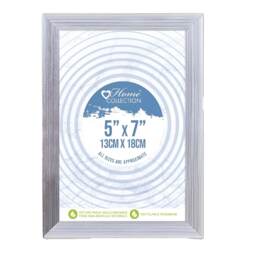 "IG Design Cambridge Glass Frame Clear Clear/Silver 5"" x 7"" 1"