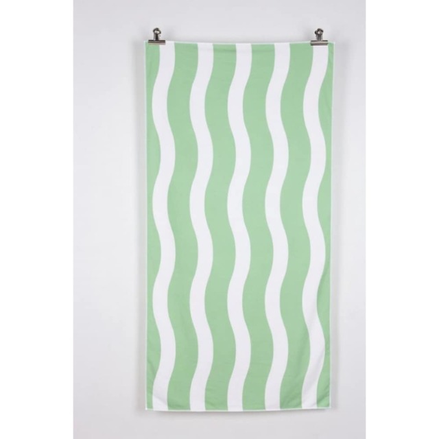 Dyzi Wavy Stripe Cotton Beach Towel Soft Absorbent Quick Dry 70x152cm