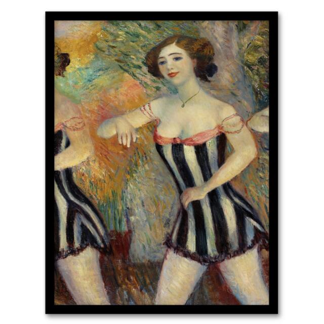"Pony Ballet Theater Dancer Glackens Framed Wall Art Print 12X16"""
