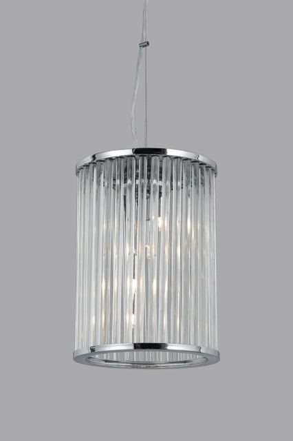 Oklahoma Chrome Lanterns Pendant Ceiling Light