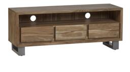 Knott Live Edge Large Media Unit Brown 1