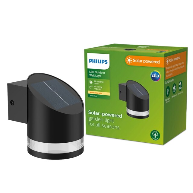 Philips LED Fyve Outdoor Solar Wall Light