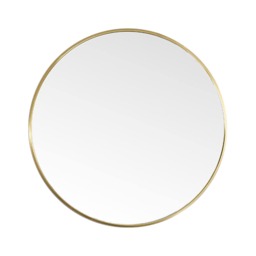Living and Home 70cm Nordic Round Bathroom Wall Mirror Gold 70cm