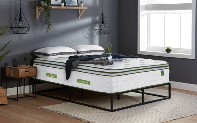 SleepSoul Space 4000 Pocket Orthopaedic Gel Mattress King Size White King 1
