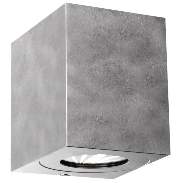 Nordlux Canto Outdoor Wall Light Silver Galvanized steel Sensor Intergrated LED Coastal/Marine Safe - Mains Powered, IP44