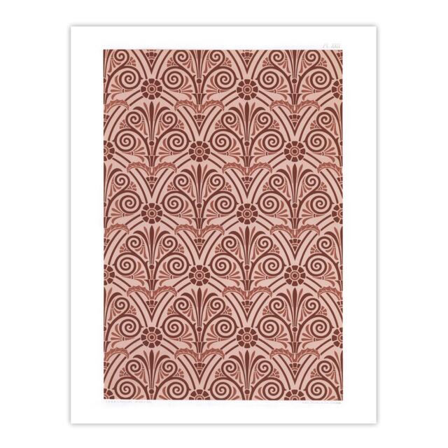 "Antique Botanical Greek Pattern Audsley Huge Wall Art Poster Print 24X32"""