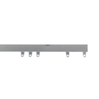 430cm Silver Fineline Aluminium Curtain Track Silver Silver