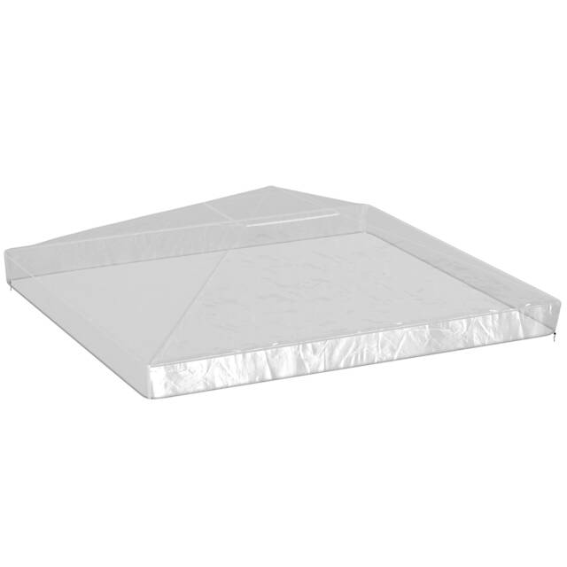 Outsunny 2 x 2 (m) Gazebo Protective Cover, Waterproof Cover Clear Transparent 200 x 200 cm