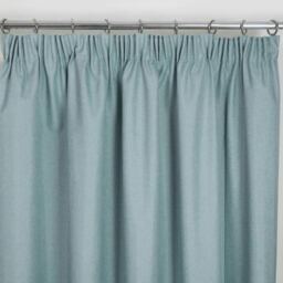 Eclipse - 100% Blackout Thermal Self-Lined Curtains - Eyelet - 100% Polyester (Duck Egg, 46''x 54'' - 117cm x 137cm (Pair)) Blue Blue