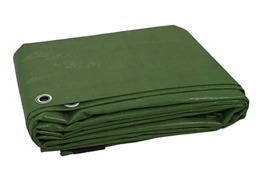 KAV Cover 130g Tarpaulin Waterproof 18x20 ft Tarp with Eyelets Ground Sheet for Garden Furniture, Pool - 5.4x6M (Blue)