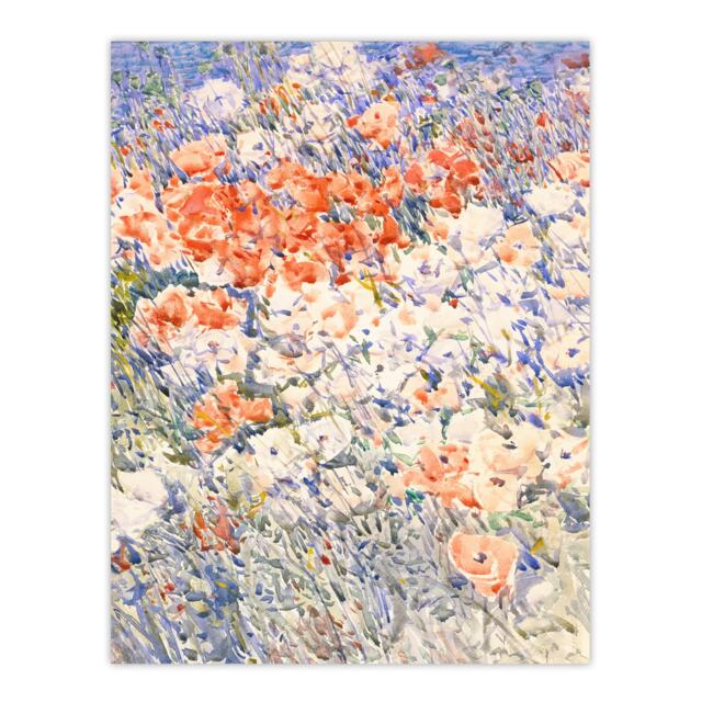 "The Island Garden Spring Flowers Hassam Huge Wall Art Poster Print 24X32"""
