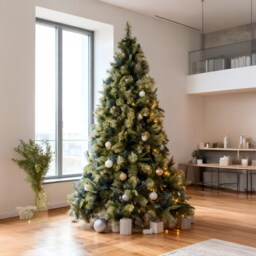 6FT Kentucky Pine Green Pencil Needle Tips Plain Bushy Artificial Christmas Tree Green Green