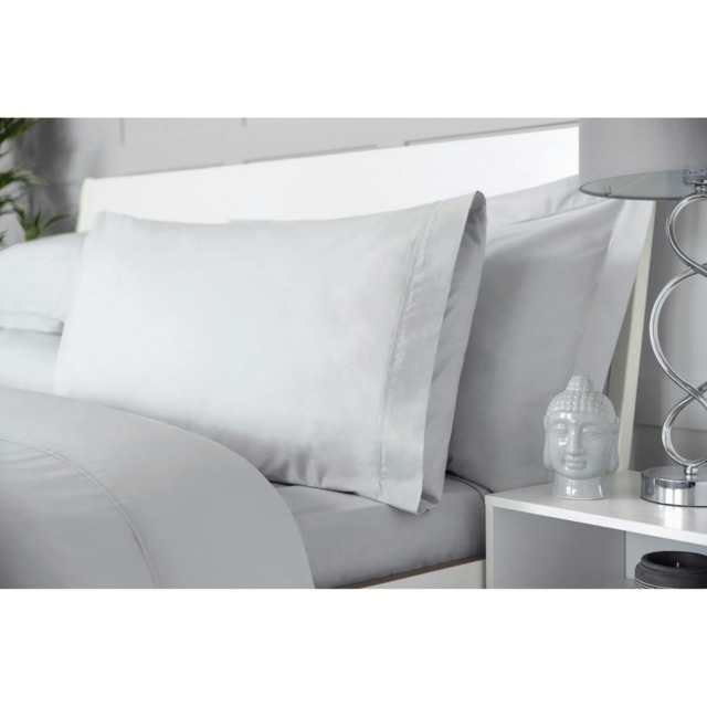Belledorm Egyptian Cotton Deep Fitted Sheet - Platinum - King White King
