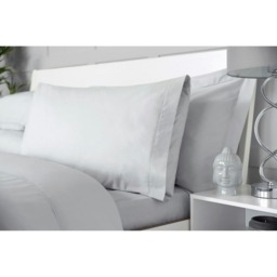 Belledorm Egyptian Cotton Deep Fitted Sheet - Platinum - King White King