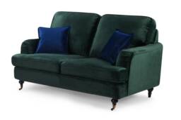 Velvet Bottle Green 2 Seater Bella Sofa ASTBURY