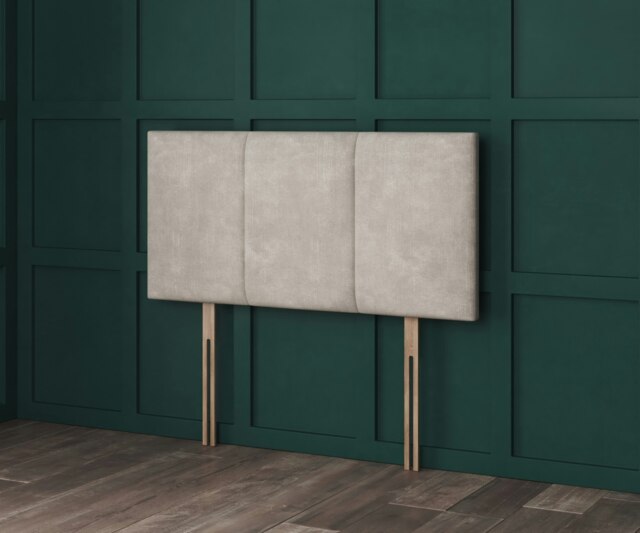 "3 Panel Cream Coniston Headboard Cream 2FT6 Small Single 26""inch Headboard"