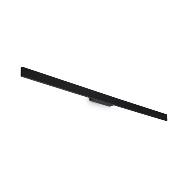 Linea Outdoor Flush Wall Lamp Black 2600Lm 3000K IP54