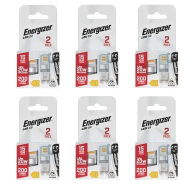Energizer LED G9 200lm 1.8W 6500K (Daylight) Light Bulb - Pack of 12