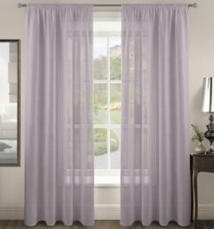 Velosso Riva Slot Top Voile Panel - 150cm x 182cm Purple Mauve